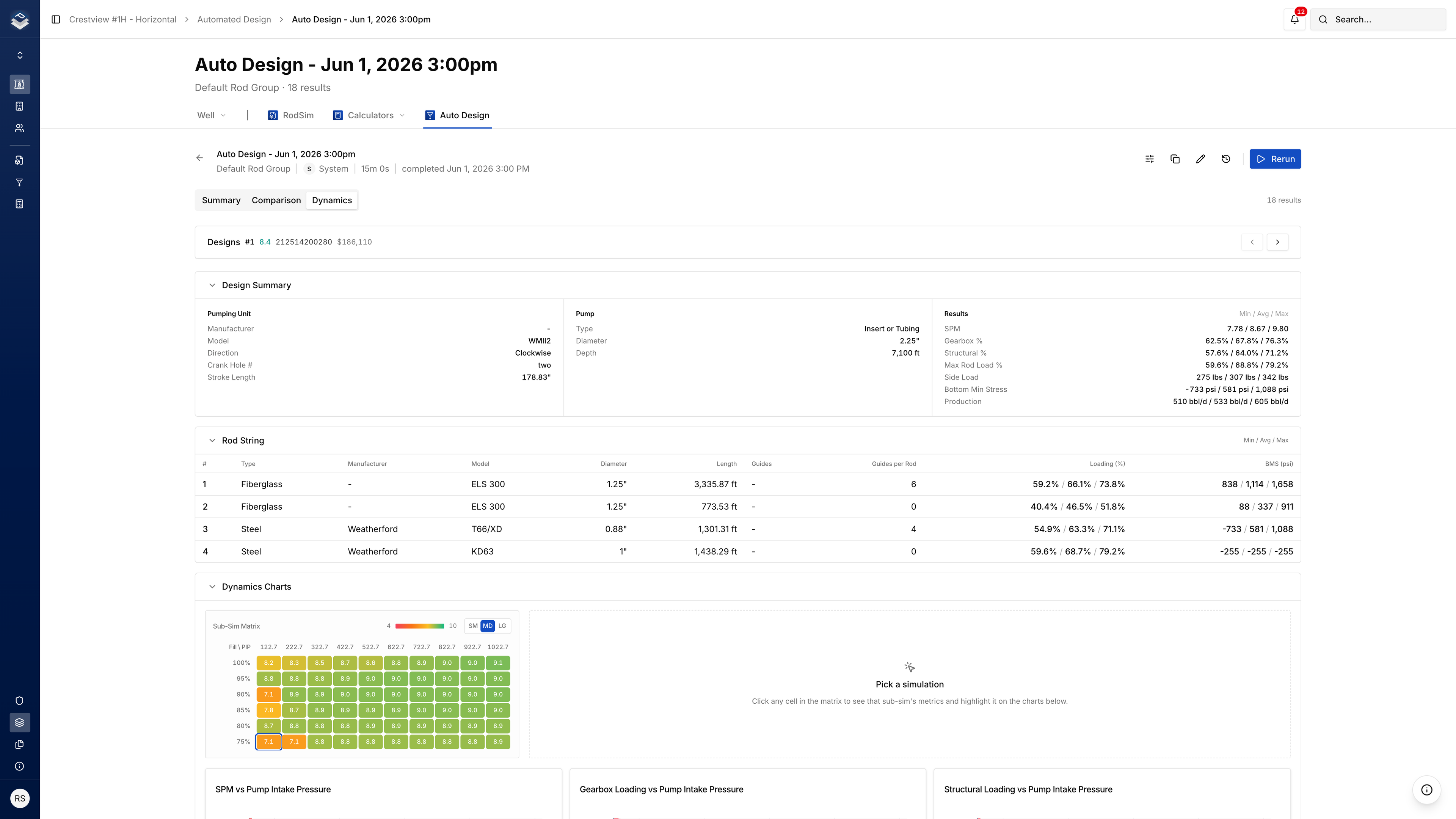Automated Design version history timeline with labeled iterations