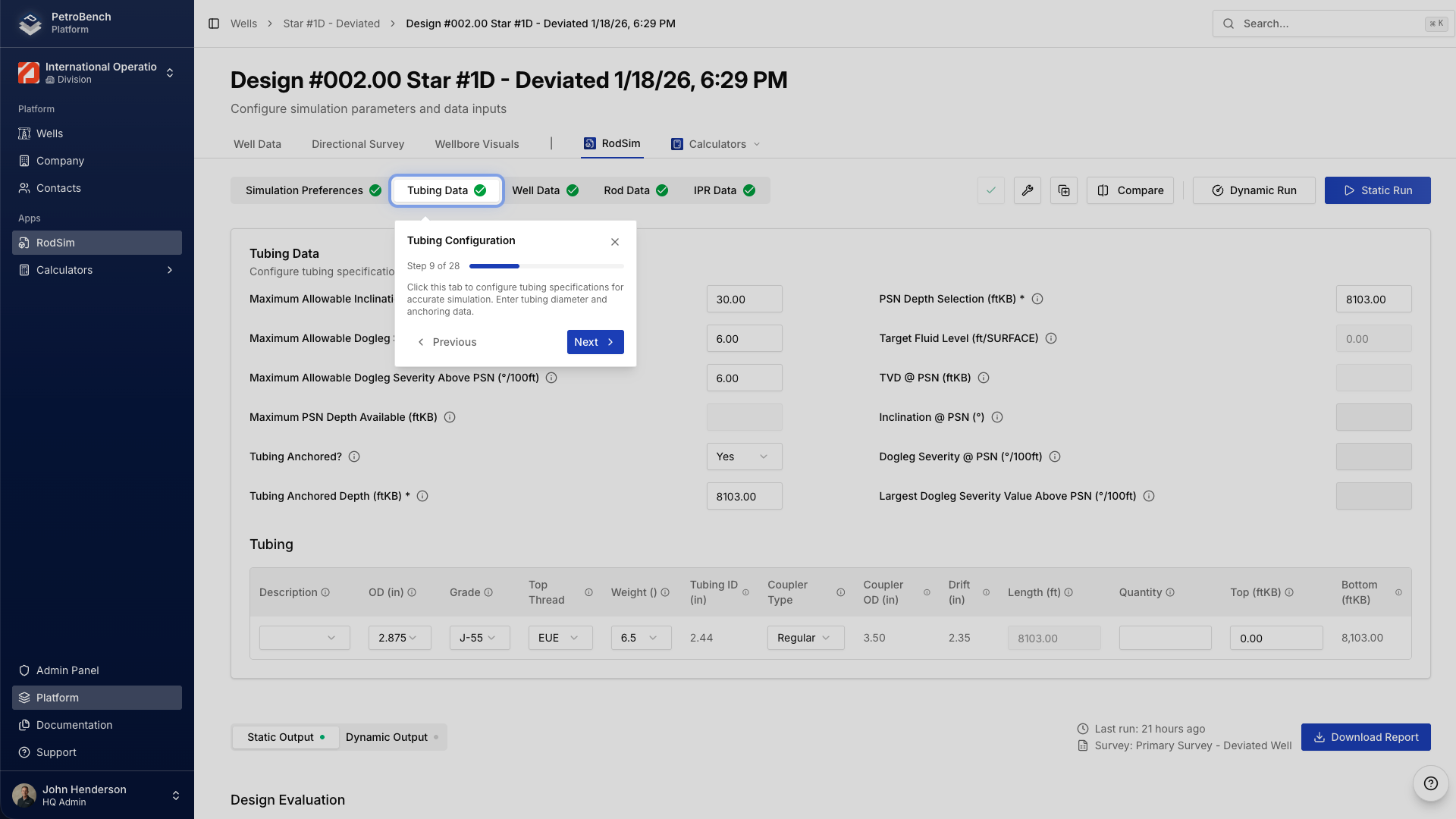 Lawatan konfigurasi tiub dengan panduan peringkat medan